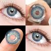FUNSACHY 1 Pair Green Contact Lenses for Eyes Natural Colored Contact Blue Eyes Lenses Korean Contacts Lenses Yearly Gray Pupil