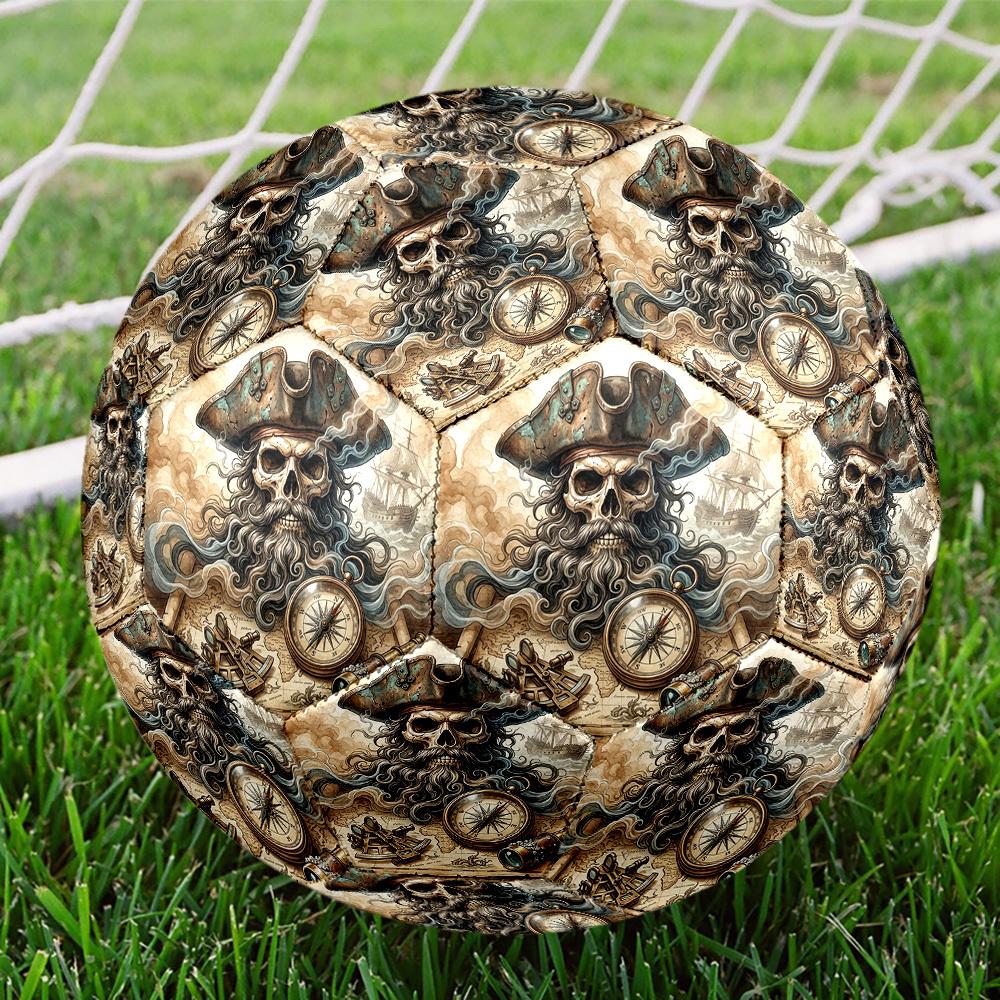 1pc Pirate Treasure Map Size 5 Soccer Ball Professional Lightweight Durable Match Training Football Indoor &Outdoor Sports BallTraining Ball y25