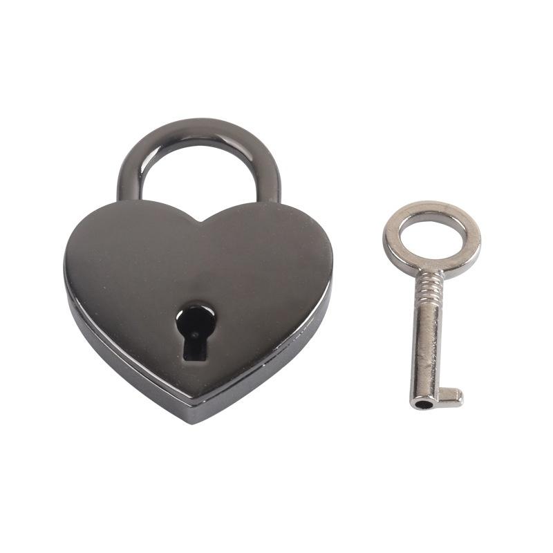 Antikes Vorhängeschloss in Herzform, Vintage-Schloss, rosa, romantisch, schöne Tagebuch-Vorhängeschlösser, Schlüsselschloss mit Schlüssel, Hochzeitsschmuck