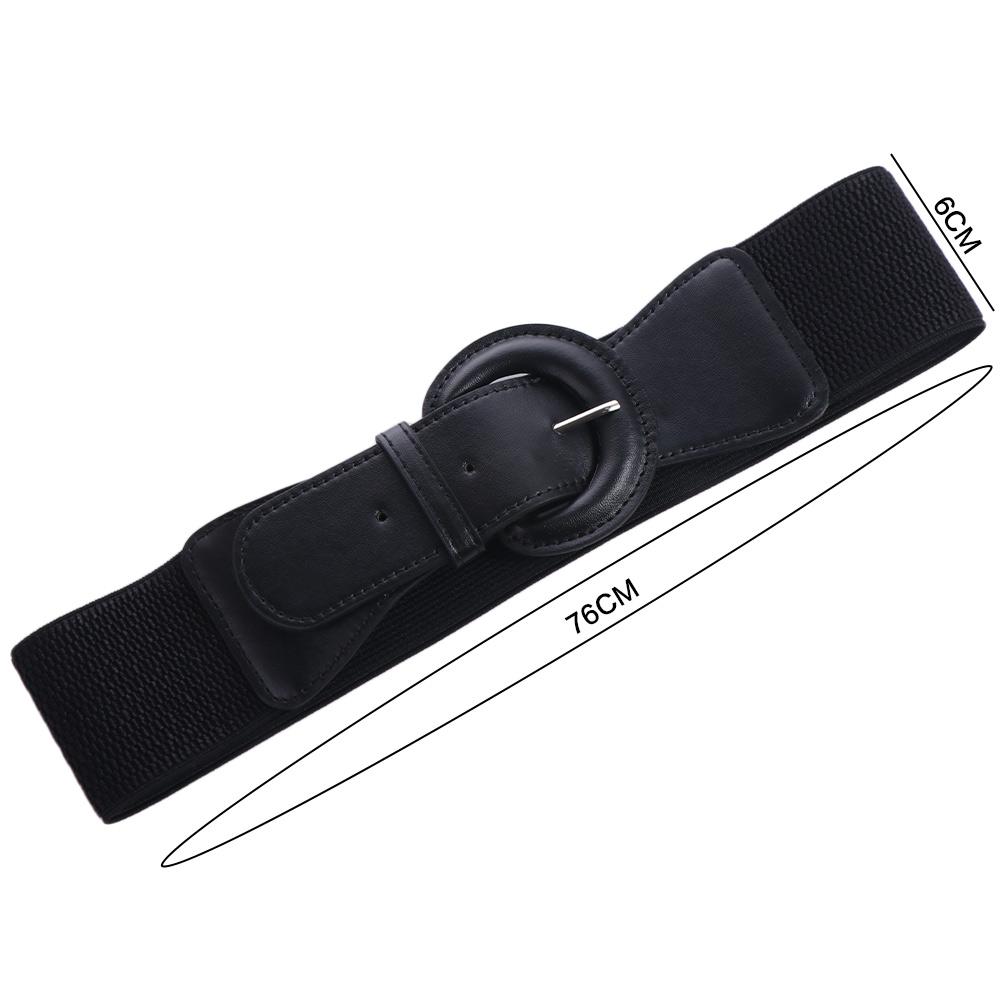 Leather Corset Belt Solid Color Wide Waist Corset Elegant Elastic Cummerbunds  Girl