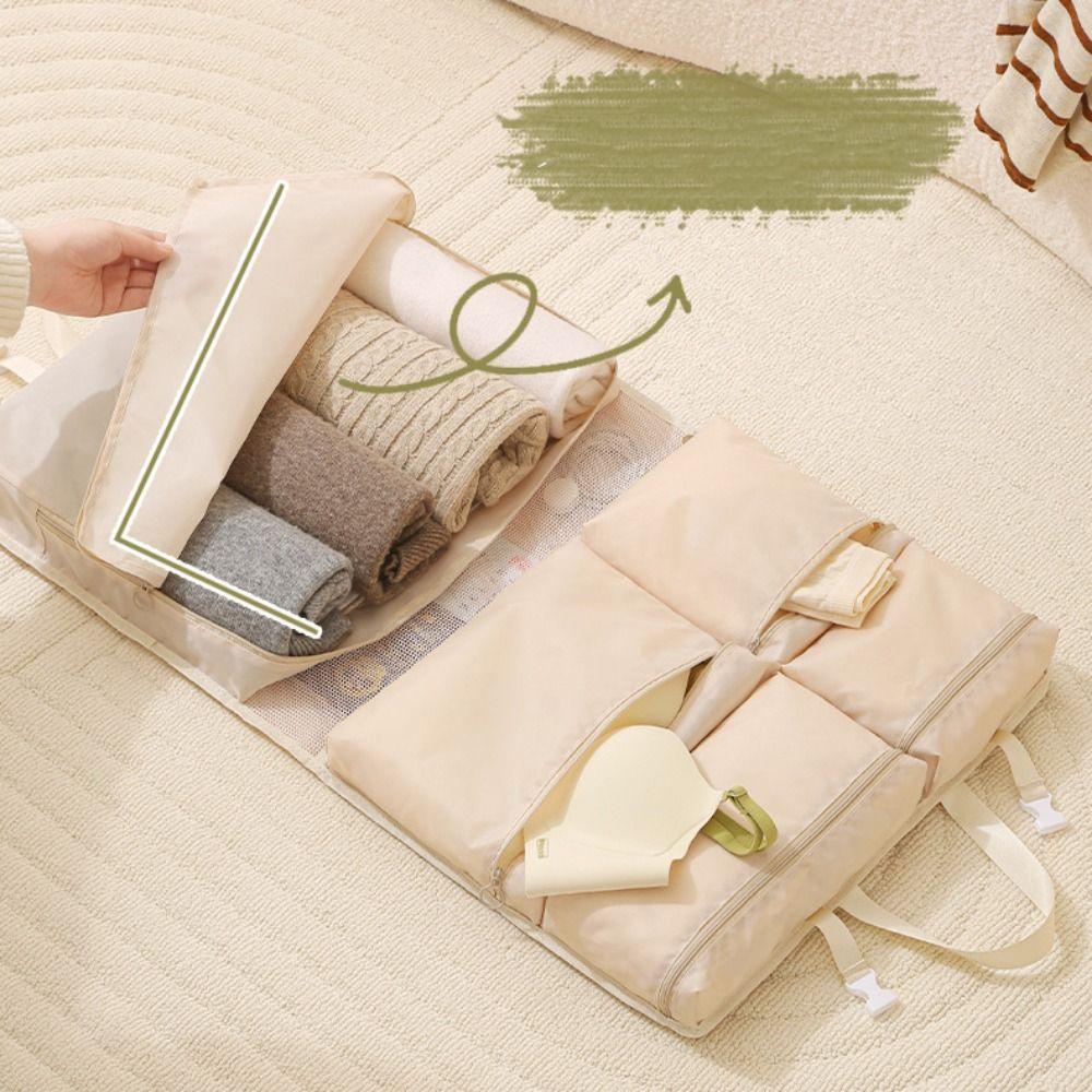 6 in 1/8 in 1 Luggage Storage Bag Multi Pockets Trip Handbag Clothing Organization