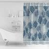 Watercolor Coral Ripple Shower Curtains Waterproof Bath Curtains Home Decor Modern Luxury Bathroom Curtain