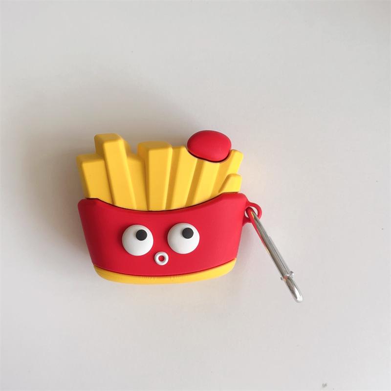 Cute cartoon fries for AirPods 1 generation pro1 apple bluetooth wireless headset cover 1/1/1 generation silicone