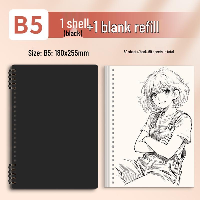 Morandi Detachable Student Sketchbook - Thick, Comfortable, Colorful Art Drawing Pad