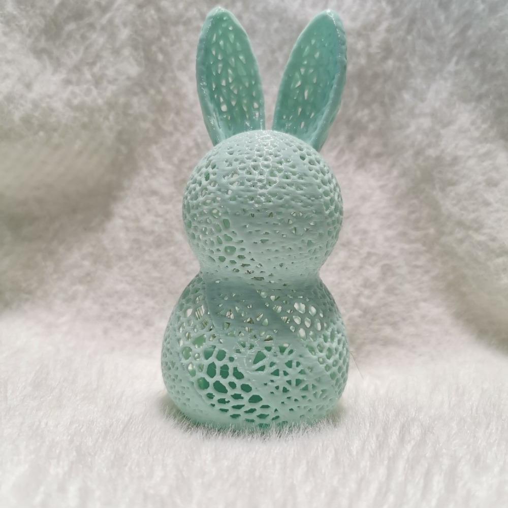 Cartoon 3D Printing Easter Rabbit Hollow Out Egg Candle Holder  Easter Decoration