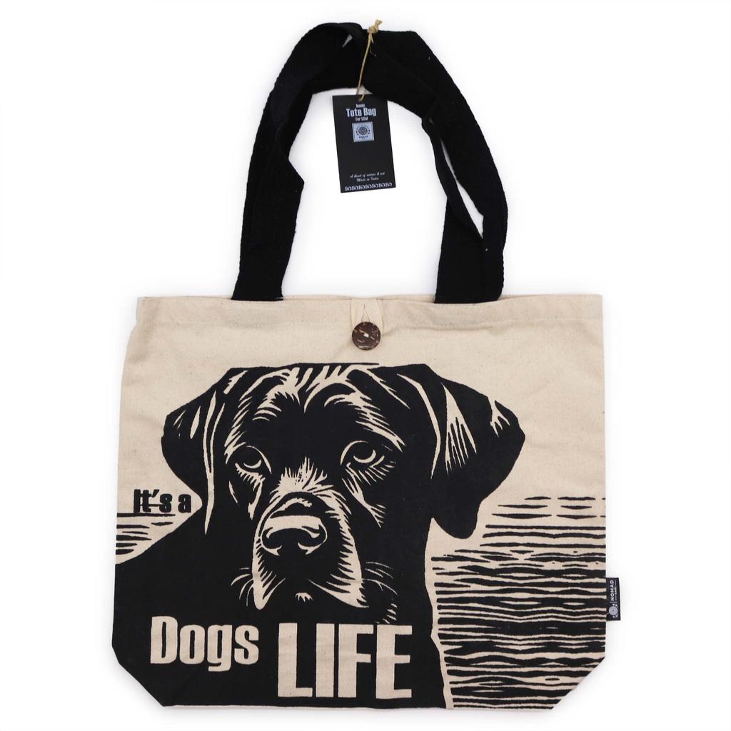 Tote Bag - Dogs Life White 10oz