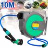10M Water Hose Reel Compact Garden Car Auto Retract Spray Nozzle Automatic Reel with Sprayer Head 31X28cm