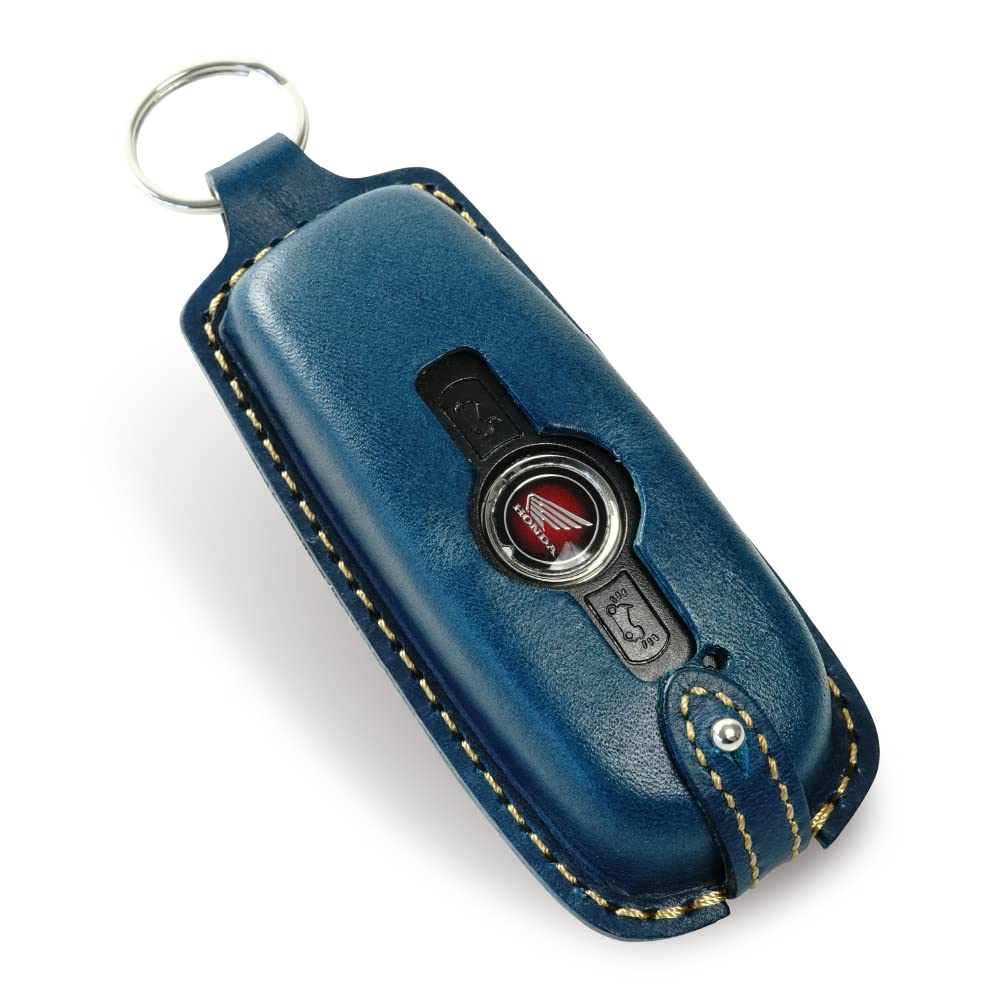 

Honda Goldwing Motorcycle Smart Key Case Cover Leather GOLDWING [Kakuchaya] goldwing-aBL синій
