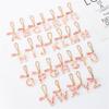 Personalized Letter Chain for Water Cup Stylish Initials Chain Water Bottle Handle Pendant Colorful Keychain for Women