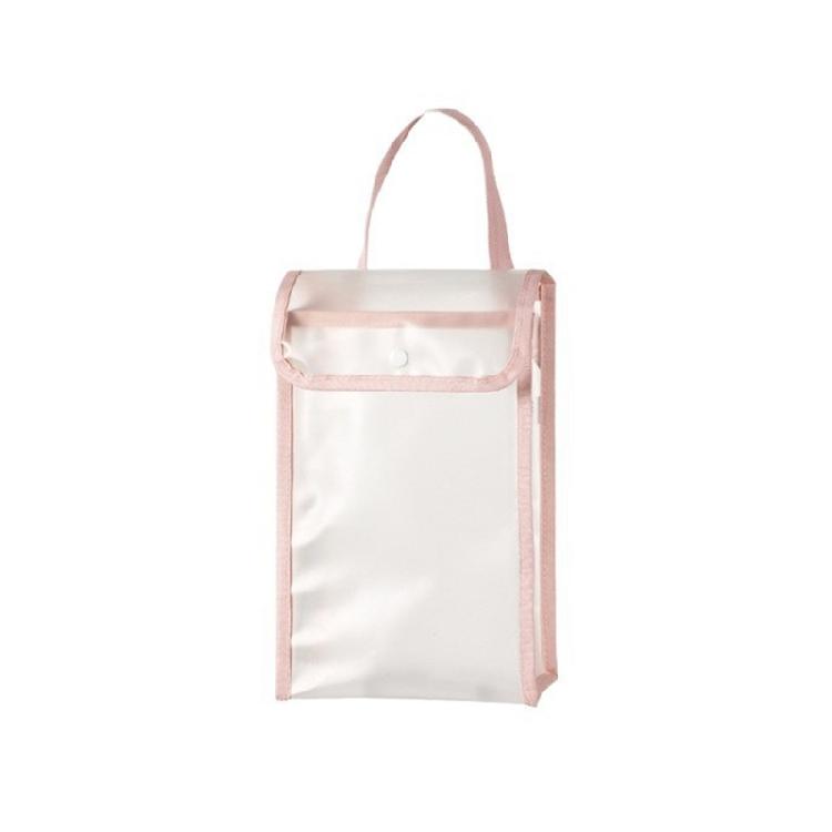 

Convenient Not Hole Hanging Storage Bag For Tissues Wet Wipes And Other Small Home Objects Everyday Items Holder рожевий