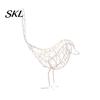 Handcrafted Iron Bird Figurine Wire Figurine, Minimalist Hollow Metal Sculpture, Stable Desk Accessory Rustproof Tabletop Decor for Bookshelf,