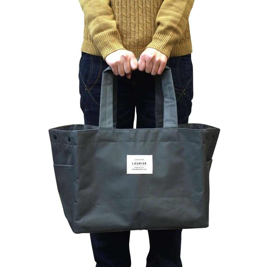 El Commune LAURIER Cooler Shopping Bag Shopping Basket Size (Black) - (CLB-208)