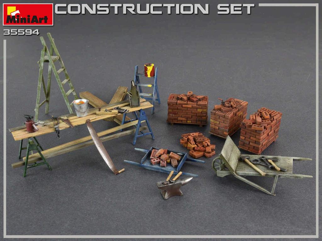 MiniArt Scale Building Materials Set Plastic Model MA35594 1/35