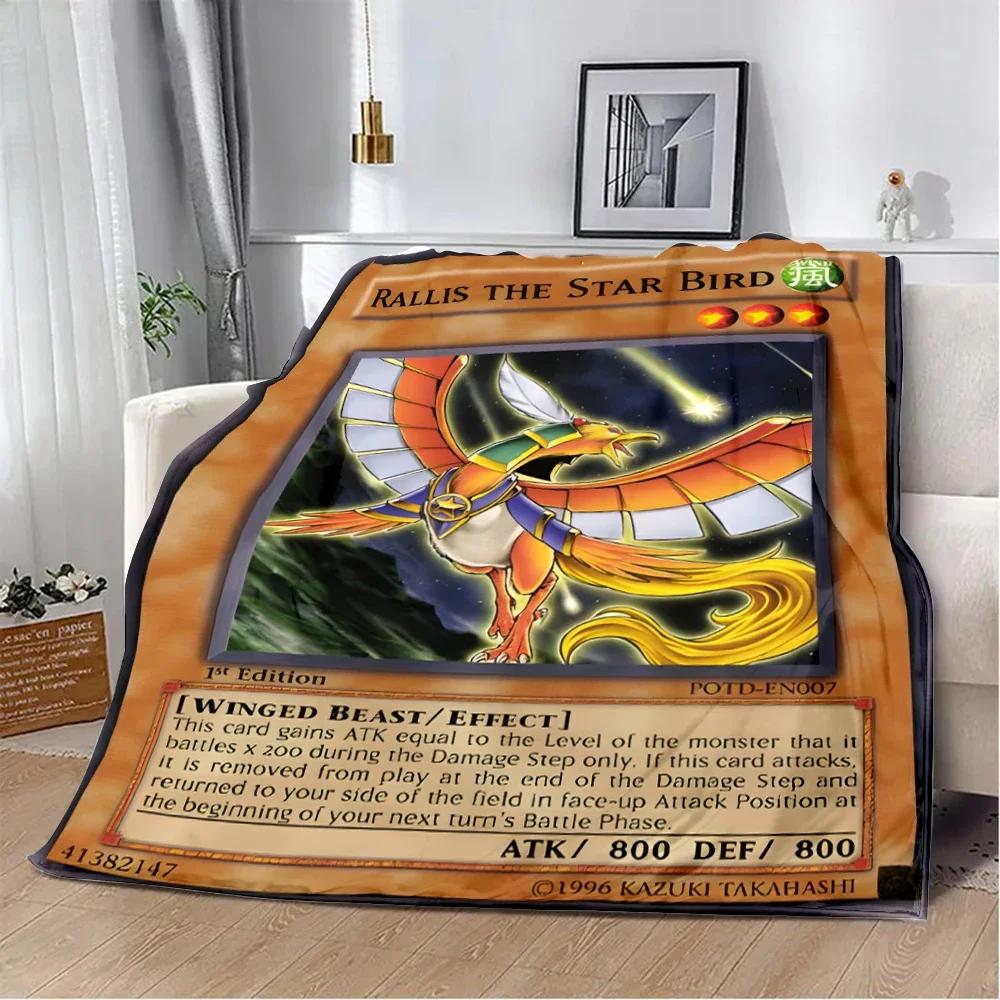 Anime YU GI OH Card Printed Blanket Picnic Blankets Warm Blanket Soft and Comfortable Blanket Home Travel Birthday Gift