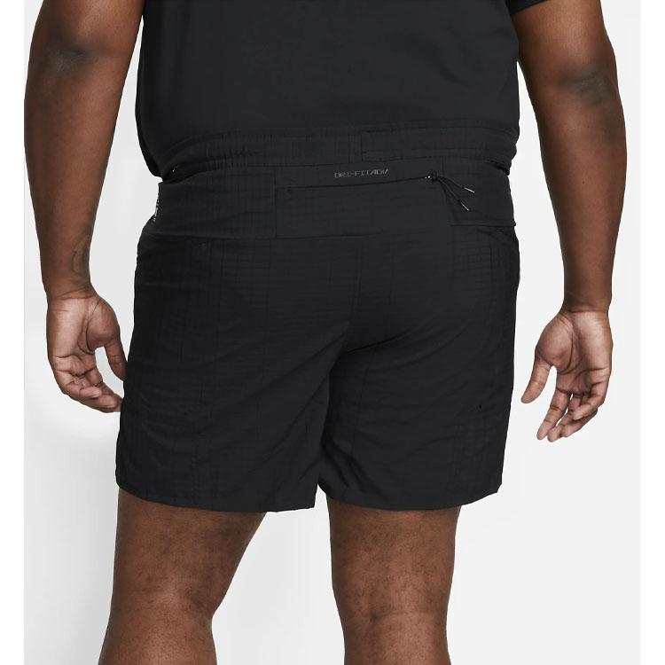 Nike Versatile Elastic Waistband Fitted Casual Shorts Men Bottoms Black DQ4816-010