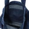 F-Style 9-Liter Bio-Wash Denim Tote Bag with Stars and Stripes Patch, Dark Navy (F-SD010768)