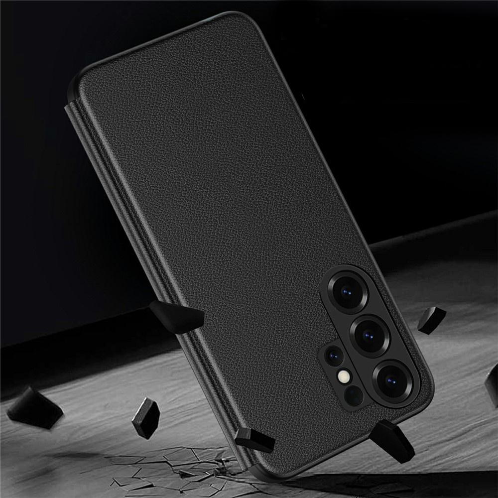Custodia per Samsung Galaxy S26 Ultra, Finestra Smart View in Pelle, nera