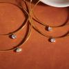 Gold Plated Pendant Necklace Stainless Steel Neck Collar Retro Neck Chain  Fashion Jewelry