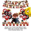 Casino Poker Chips Theme Birthday Party Decorations Playing Cards Money Golden Glitters Red Curtain BalloonS Cake Topper Banner