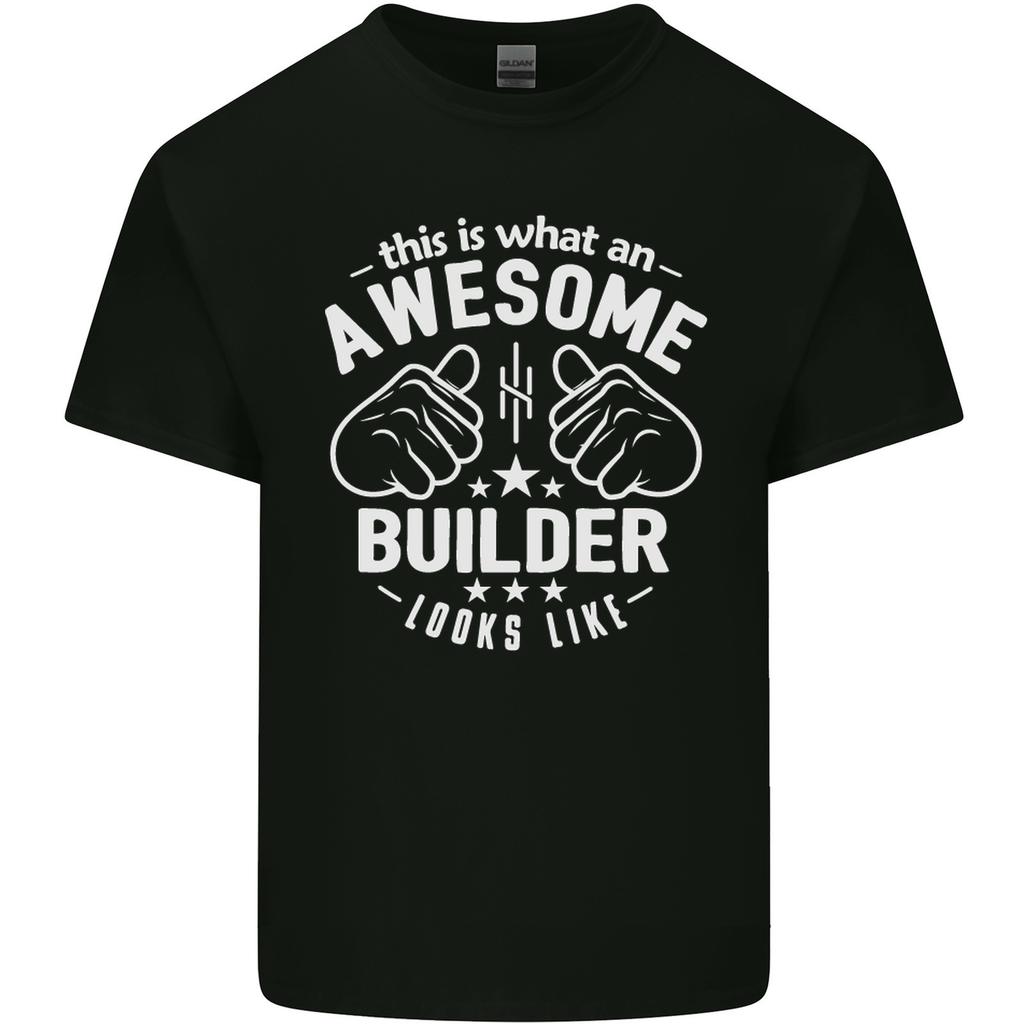 This Is What an Awesome Builder Looks Like Mens Light Cotton T-Shirt