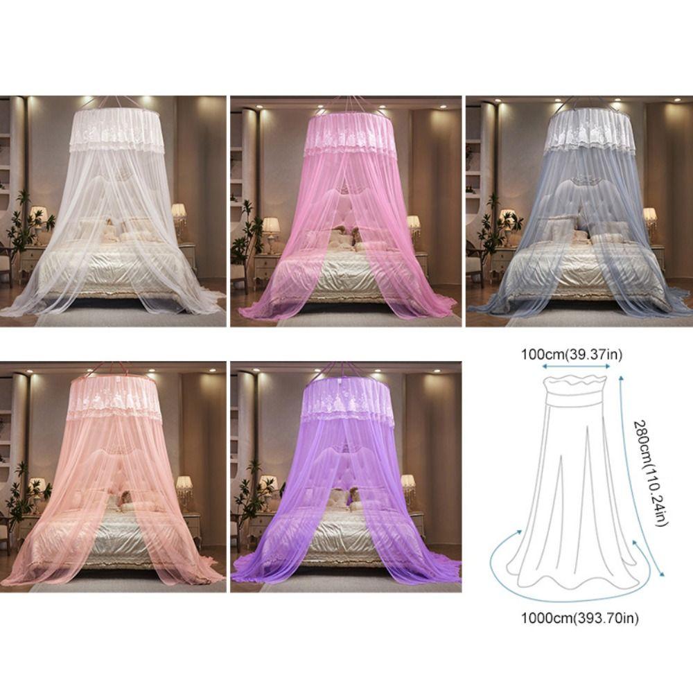 Anti-bug Dome Mosquito Net Lace Bed Canopy Practical Hanging Princess Mosquito Net  Summer