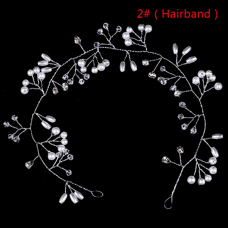 Bandeau de Mariage 35Cm Perle Accessoires Cheveux Mariée Coiffe Décorative