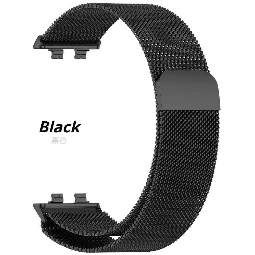 Pasek Mediolański Magnetyczny do Smartwatcha Huawei Band 11/11Pro Bransoleta Metalowa Ze Stali Nierdzewnej Pasek do Huawei Band 8/9/10