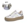 Leather German training shoes women's 2025 summer new retro lace little white shoes women's casual board shoes platform versatile women's shoes