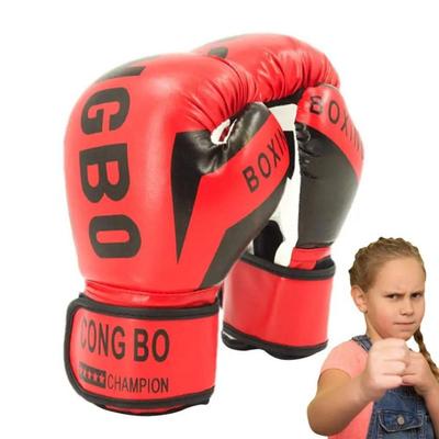 Dětské boxerské rukavice z PU kůže Houbové polstrování Kickboxerské ochranné rukavice Trénink