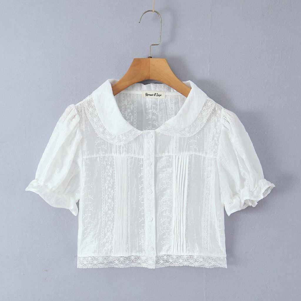 2026 Summer Fashion: European & American Casual Lace Ruffle Shirring Waist + Layered Shorts Women C27735