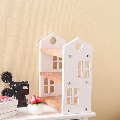 1:12 Dollhouse Miniature Bookshelf Three-Tier Storage Rack Display Stand Furniture Model Decor Toy Doll House Accessories