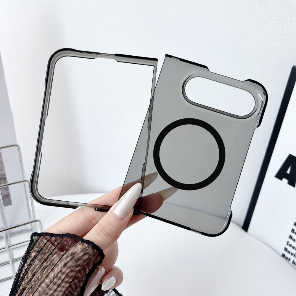 Minimalist Matte Foldable Phone Case Shockproof Slim Magnetic PC Cover Anti fingerprint Hard Flip Phone Protector for iPhone Duo