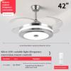 220V Invisible Ceiling Fan Lamps Bedroom Living Room Dining Room Study LED Modern And Minimalist Household Pendant Light