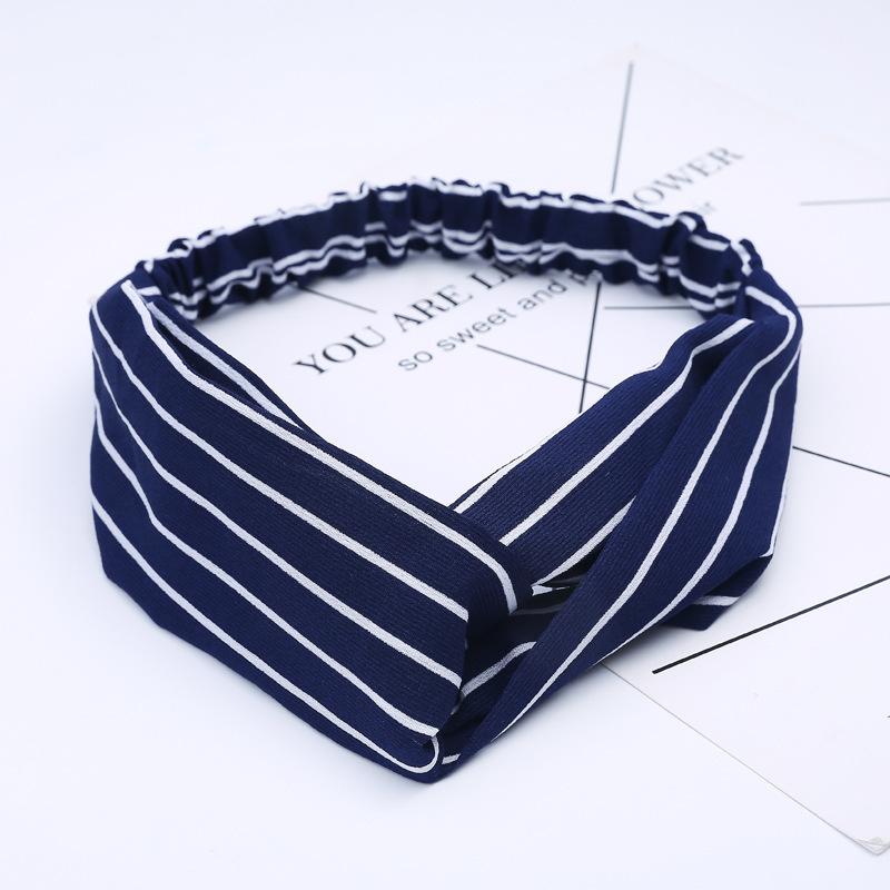 Women Girls Summer Bohemian Hair Bands Print Headbands Retro Cross Turban Bandage Bandanas HairBands Hair Accessories Headwrap