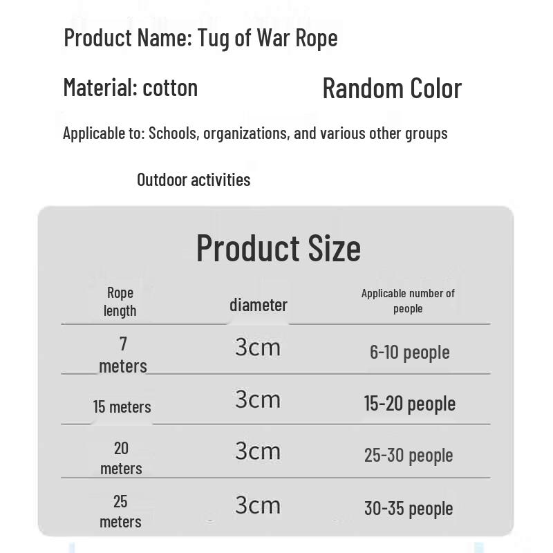 Nuolunka 30m Team Tug-of-War Rope