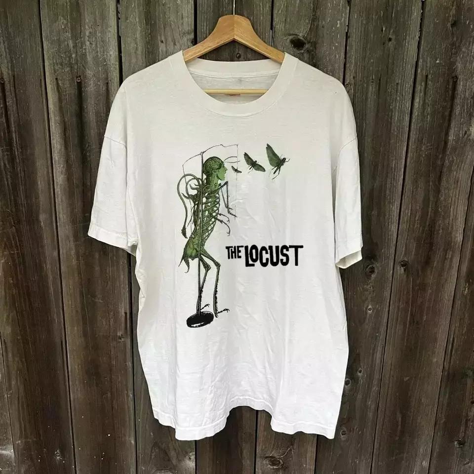 

The Locust Band Album Rock Cotton White T Shirt For Men Full Size Unisex T-Shirt XL