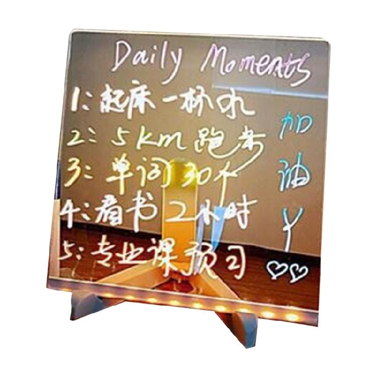 Многофункциональная светодиодная акриловая доска для записей с подсветкой, прозрачные акриловые таблички, светодиодная доска для рисования для кафе и ресторанов