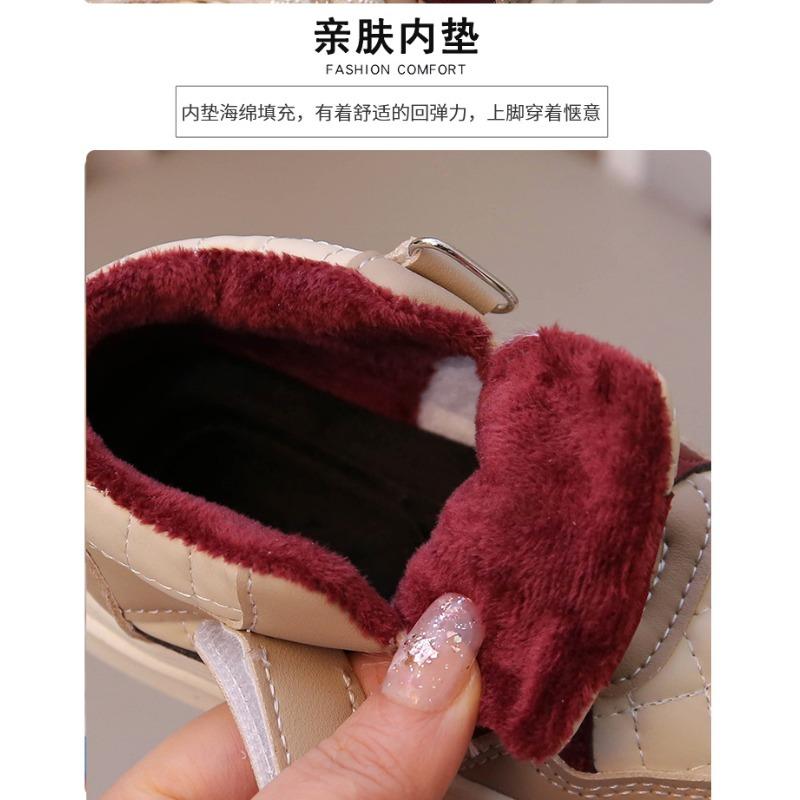 Children's shoes velvet autumn and winter new boys two cotton shoes girls baby high top board shoes children's sports shoes