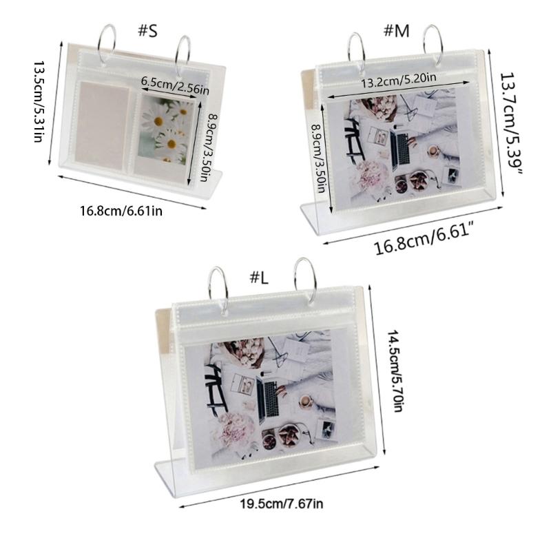 Premium Vertical DIY Photo Album Large Capacity for Ideal for Displaying Photos Postcards Stylish Acrylic Desk Ornaments
