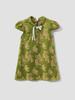 Girls' Sleeveless Tang Suit Dress: Summer Koi & Flower Design