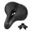 Ultra-Thick Memory Foam Bicycle Saddle with Shock Absorption, Breathable, and Perforated Cushion for Road, Mountain, and Cross Bikes, Soft and Comfort