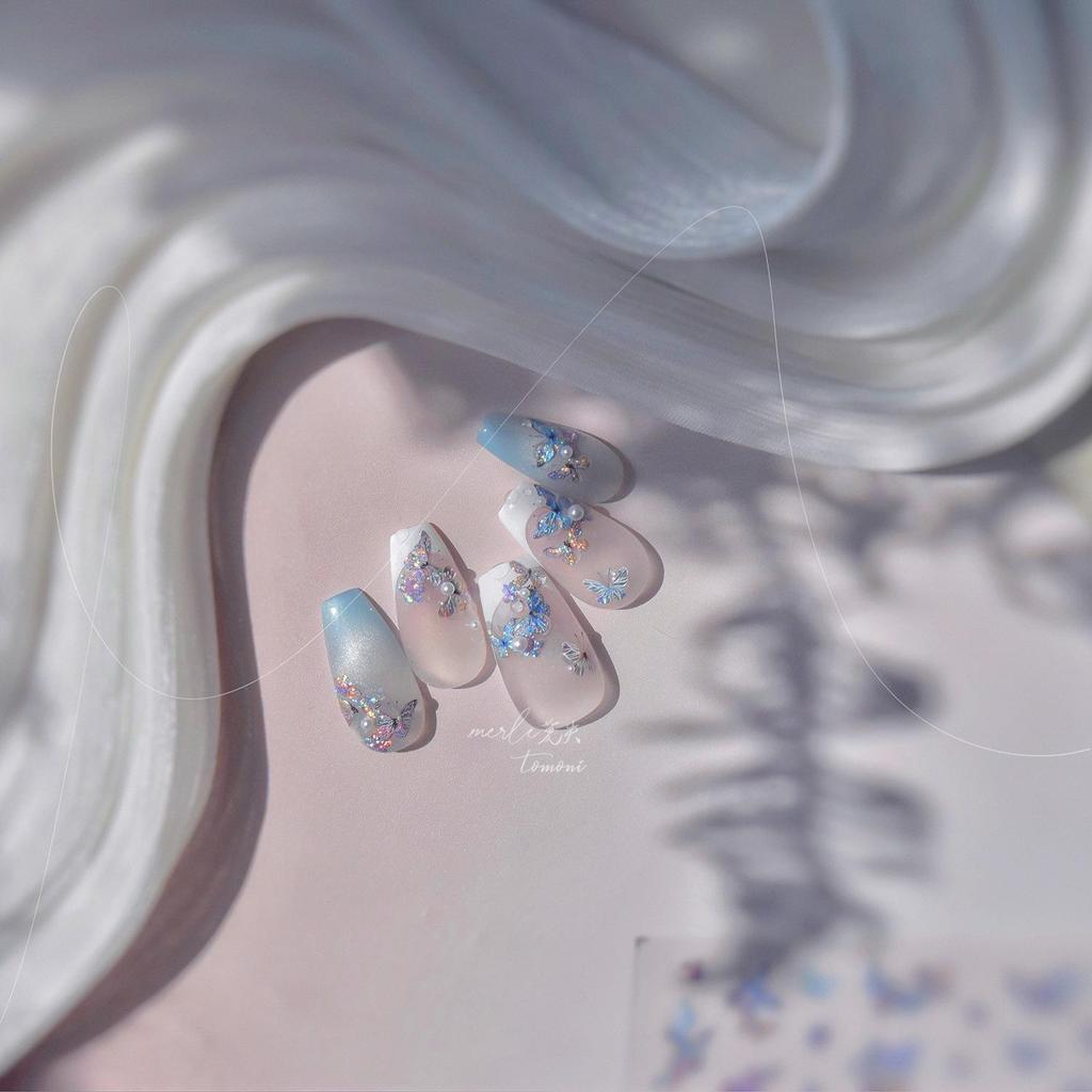 Tomoni Jelly Moshi Butterfly Bubble Nail Stickers for Phones