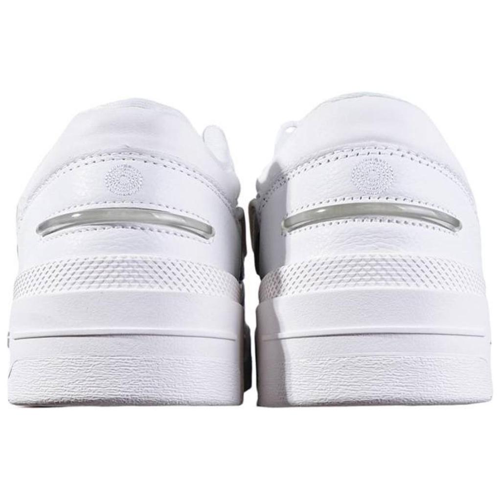 Li-Ning Fashionable Versatile Thick Sole Height Increasing Non-Slip Shock Absorbing Low Top Skate Shoes Men Sneakers White AGCU031-3