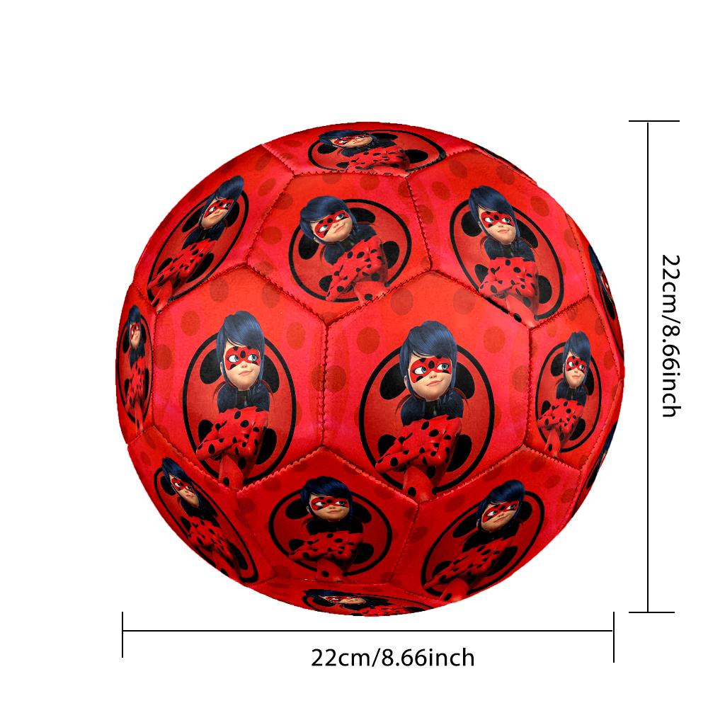 1pc Ladybug Pattern Football, Standard Size 5 Soccer Ball Stylish Sport Football for Competition Play and Training