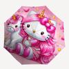 1pc Hello Kitty unicorn umbrella automatic open/close, 8-Rib Durable Frame, Compact Folding Design, Ideal Birthday/Holiday Gift e1113A