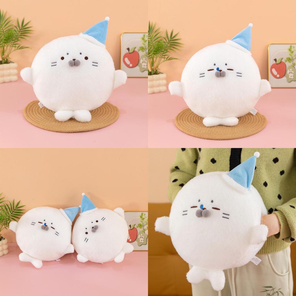 Cartoon Seal Plush Hand Warmer Pillow For Kids And Teens Gift Idea