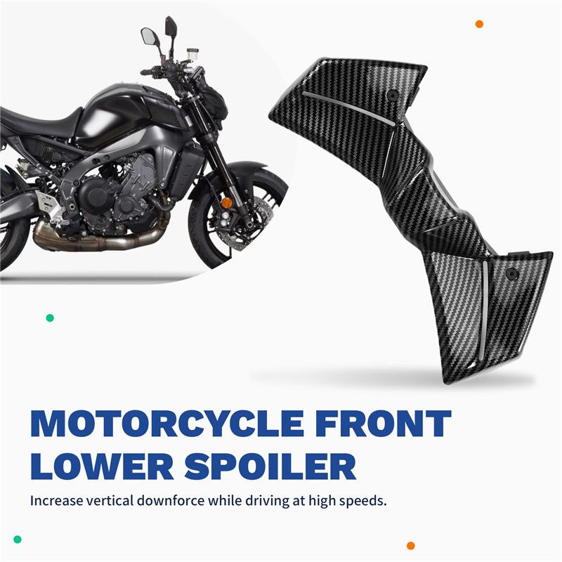 Motorcycle Front Spoiler Downforce Naked Frontal Fairing Winglet Aerodynamic Wing For MT-09 MT09 2026-2026