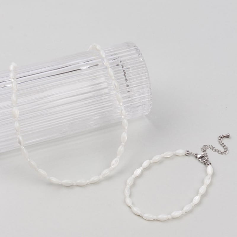 AUGUST ALICE Hola Beach Almond Mother-of-Pearl Bracelet