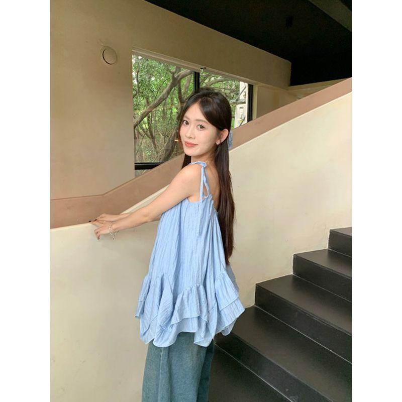 Fresh Seaside Vacation Style Gentle Camisole