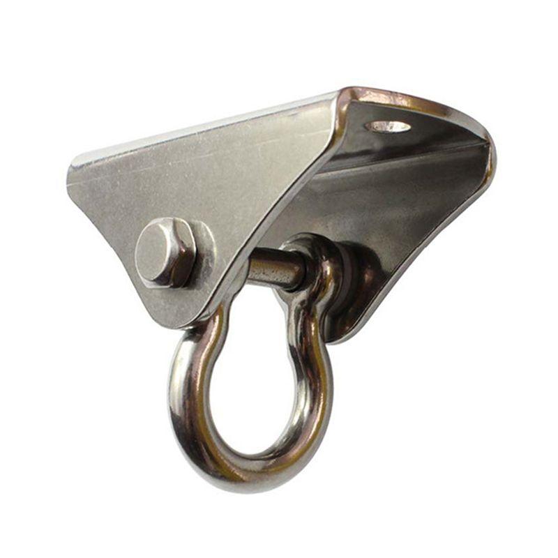 ABJI-1 Pcs Outdoor Hammock Hook 304 Stainless Steel Swing Hook Indoor Wall Fixed Hook Safety Buckle